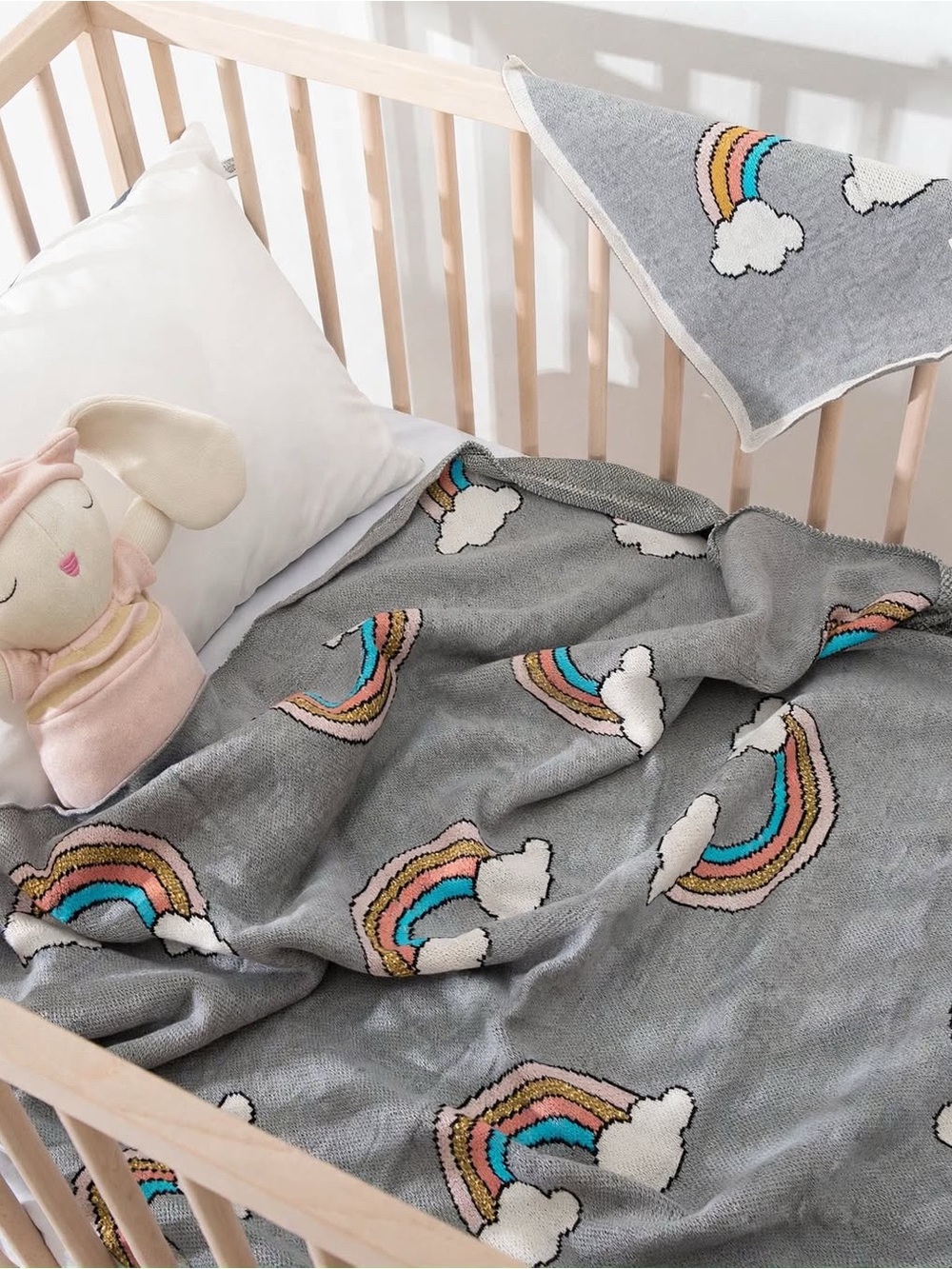 Elegant Baby Organics Rainbow Unisex Baby Blanket